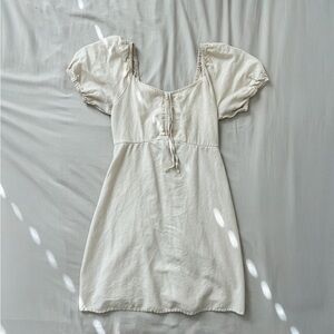 Linen Blend Cottagecore Dress